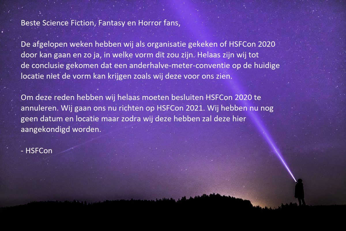 Annulering HSFCon 2020