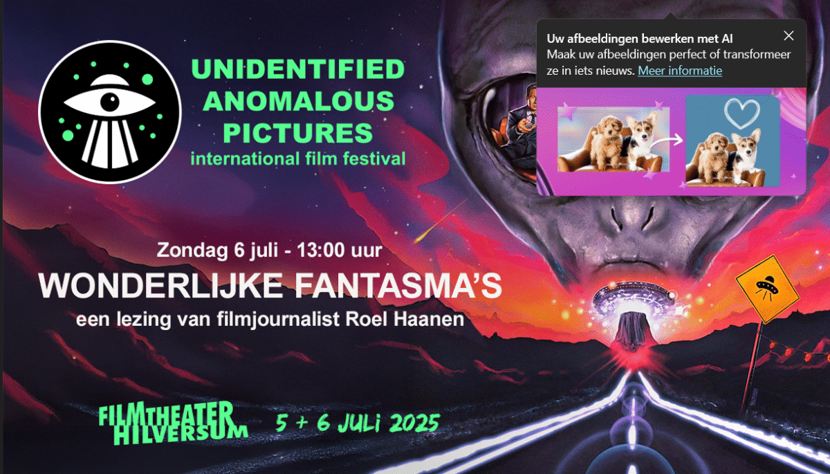 WEGGEEFACTIE VRIJKAARTJES LEZING UFO FESTIVAL